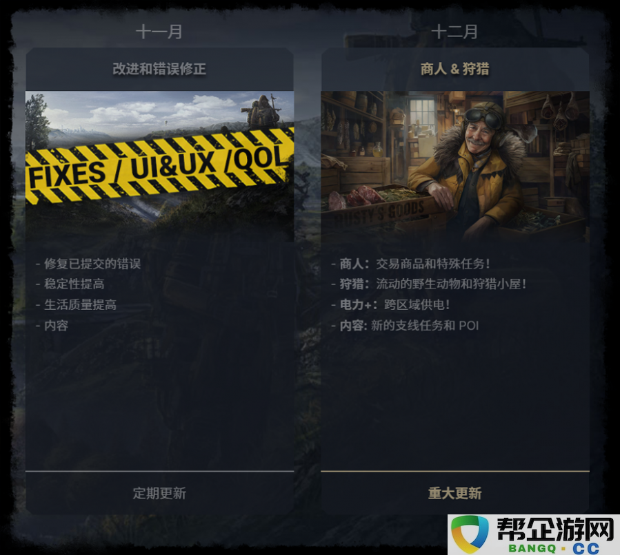 《末日地带2》新版本更新：优化游戏机制并新增远征任务内容，未来路线图扩展