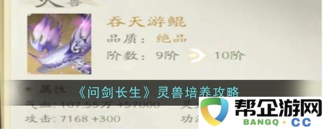 《问剑长生》灵兽训练技巧与培养策略全面解析