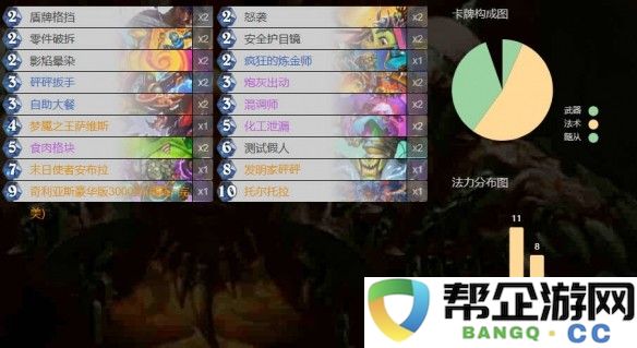 炉石传说末日使者安布拉各职业卡组代码分享：好好玩！太震撼！