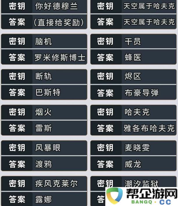 三角洲行动s5赛季语音彩蛋密钥答案汇总2025 三角洲35个彩蛋答案分享