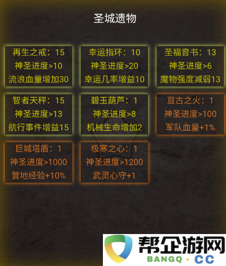 《旧日圣城》无尽之海副本及圣城遗物详细攻略