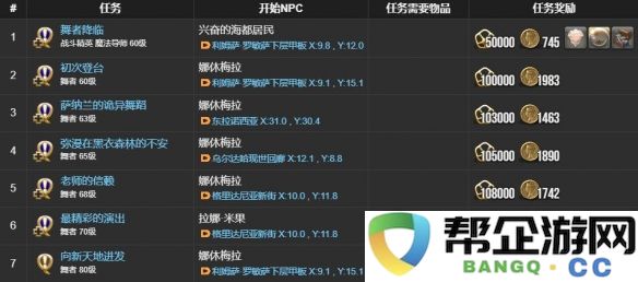 《最终幻想14：水晶世界》舞者职业任务详细攻略与技巧分享