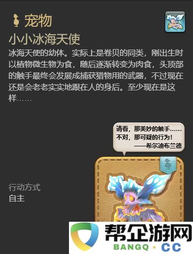 《最终幻想14：水晶世界》获取小小冰海天使的详尽攻略与方法解析