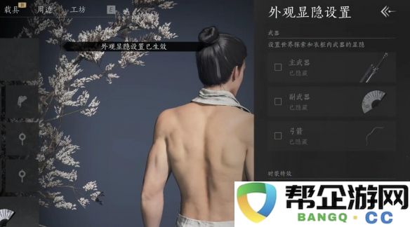 《燕云十六声》中武器外观隐藏技巧详解与实用指南