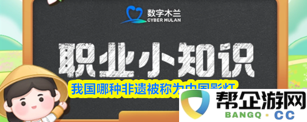 我国哪项优秀的非物质文化遗产被誉为中国影灯，展现了独特的文化魅力与艺术价值